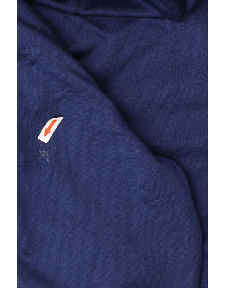 Nike Hommes Dri Fit Zip Sweat à capuche Petit Bleu Marine Polyester