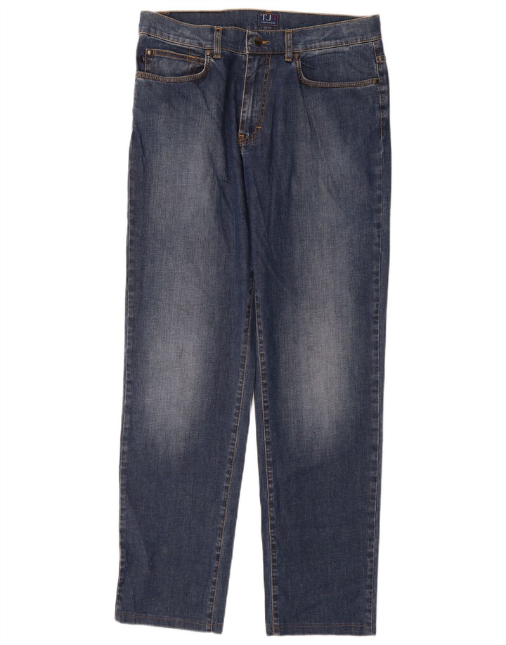 Trussardi Jean Droit W35 L32 Bleu Coton Femme