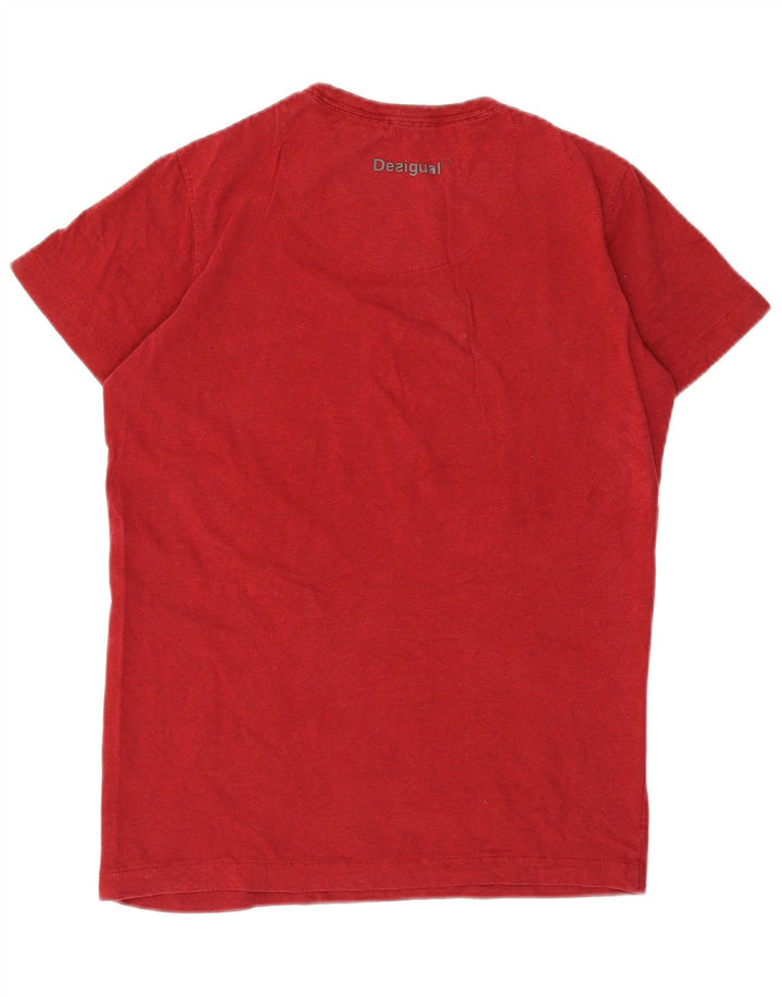 Desigual T-Shirt Graphique Haut Petit Rouge Coton Homme