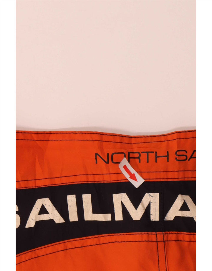 North Sails Short de Bain Graphique Homme Orange Moyen Colourblock