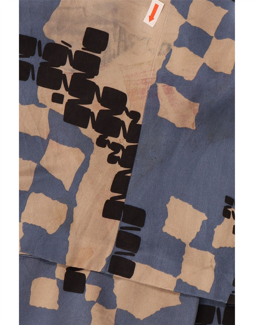 LES COPAINS Ensemble jupe 2 pièces pour femme IT 42 Medium W28 Soie géométrique bleue