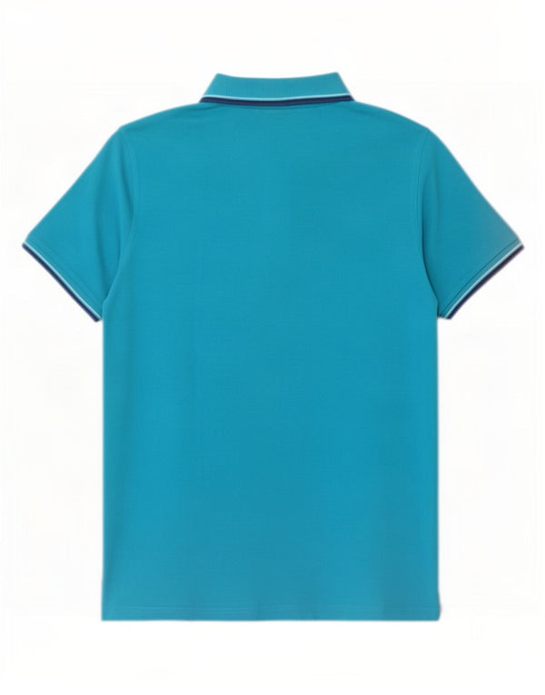 Gymnasium Mens Polo Shirt Large Blue Cotton