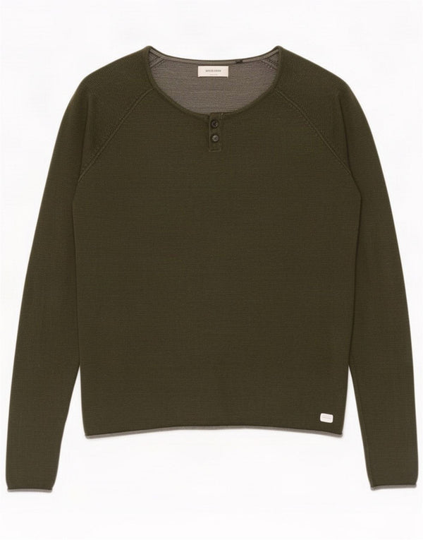 Jack & Jones Pull col bateau pour homme XL Coton kaki