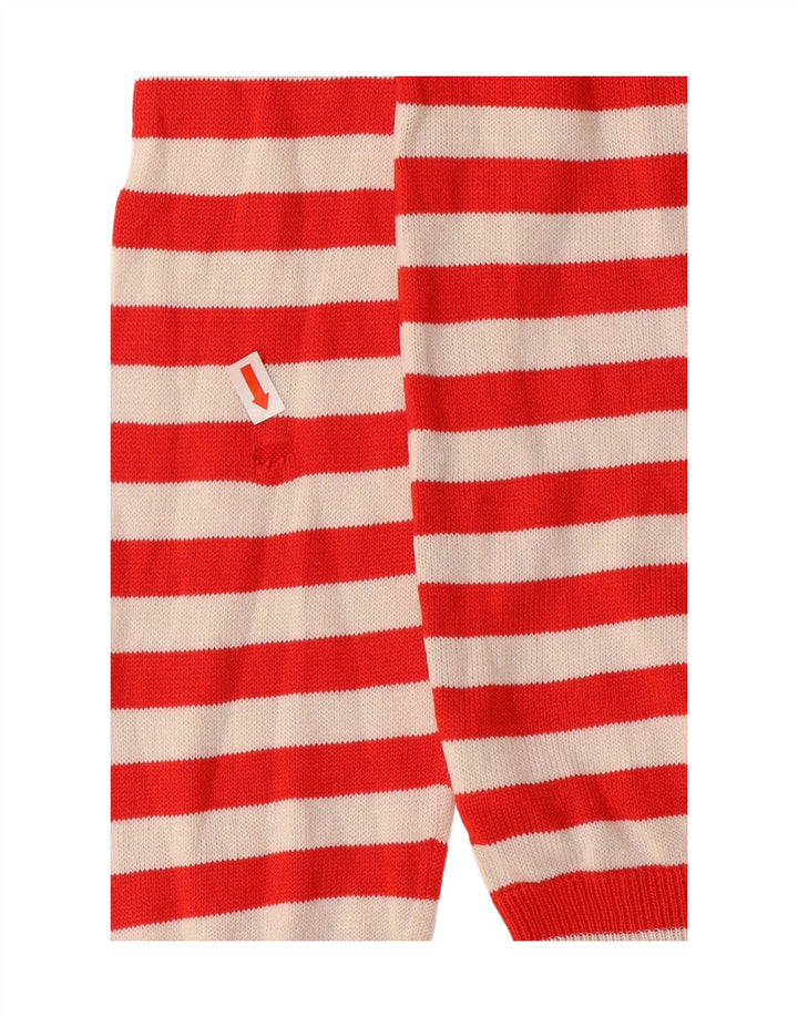 Marks & Spencer Pull à col rond pour femme UK 14 Rayé rouge moyen