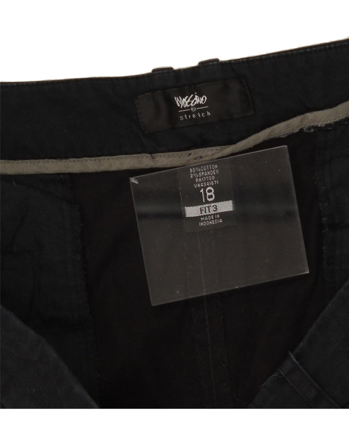 MOSSIMO Womens Casual Shorts US 18 2XL W40 Black Cotton Vintage Mossimo and Second-Hand Mossimo from Messina Hembry 
