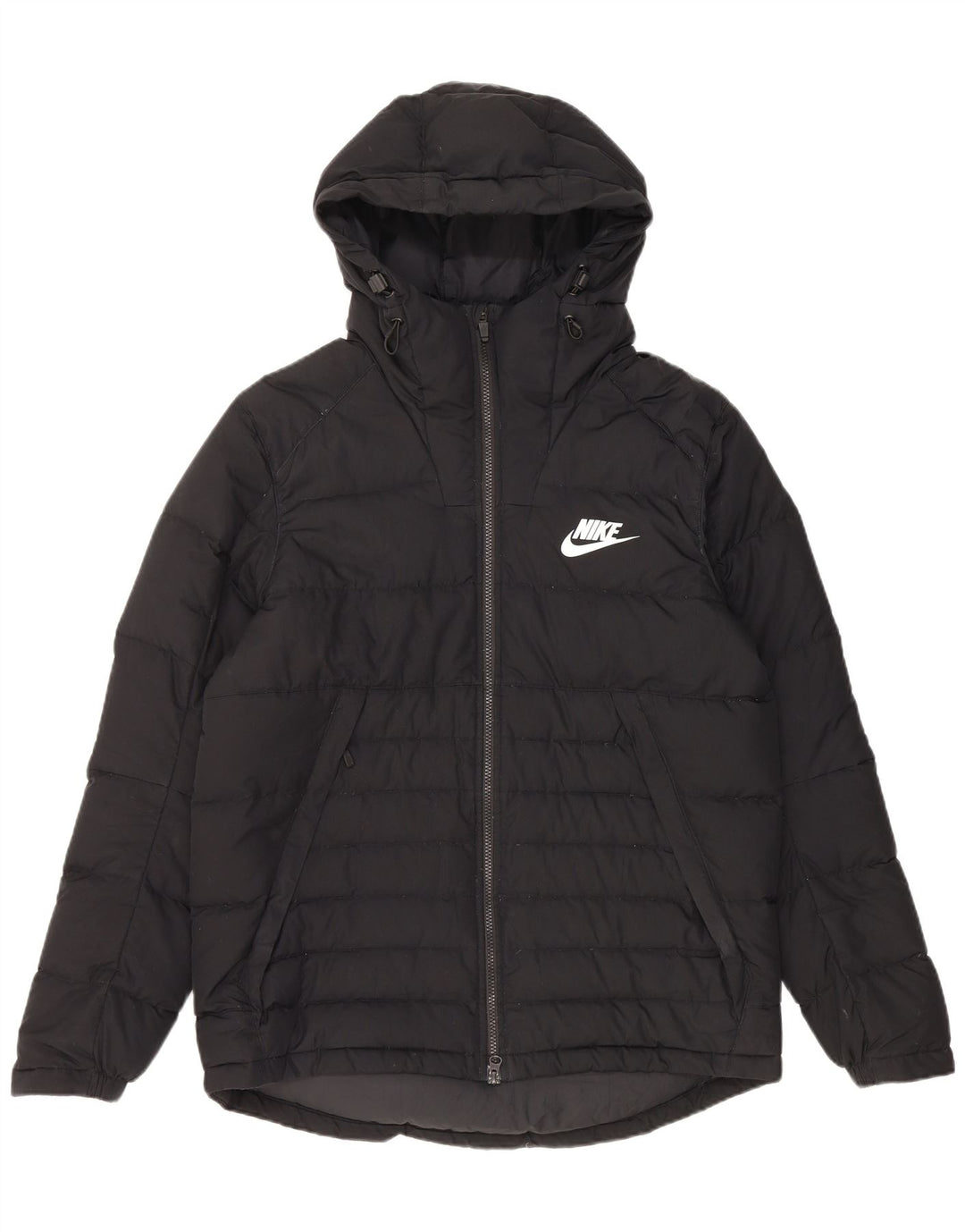 Nike Veste matelassée à capuche pour homme UK 40 Large Noir Polyester
