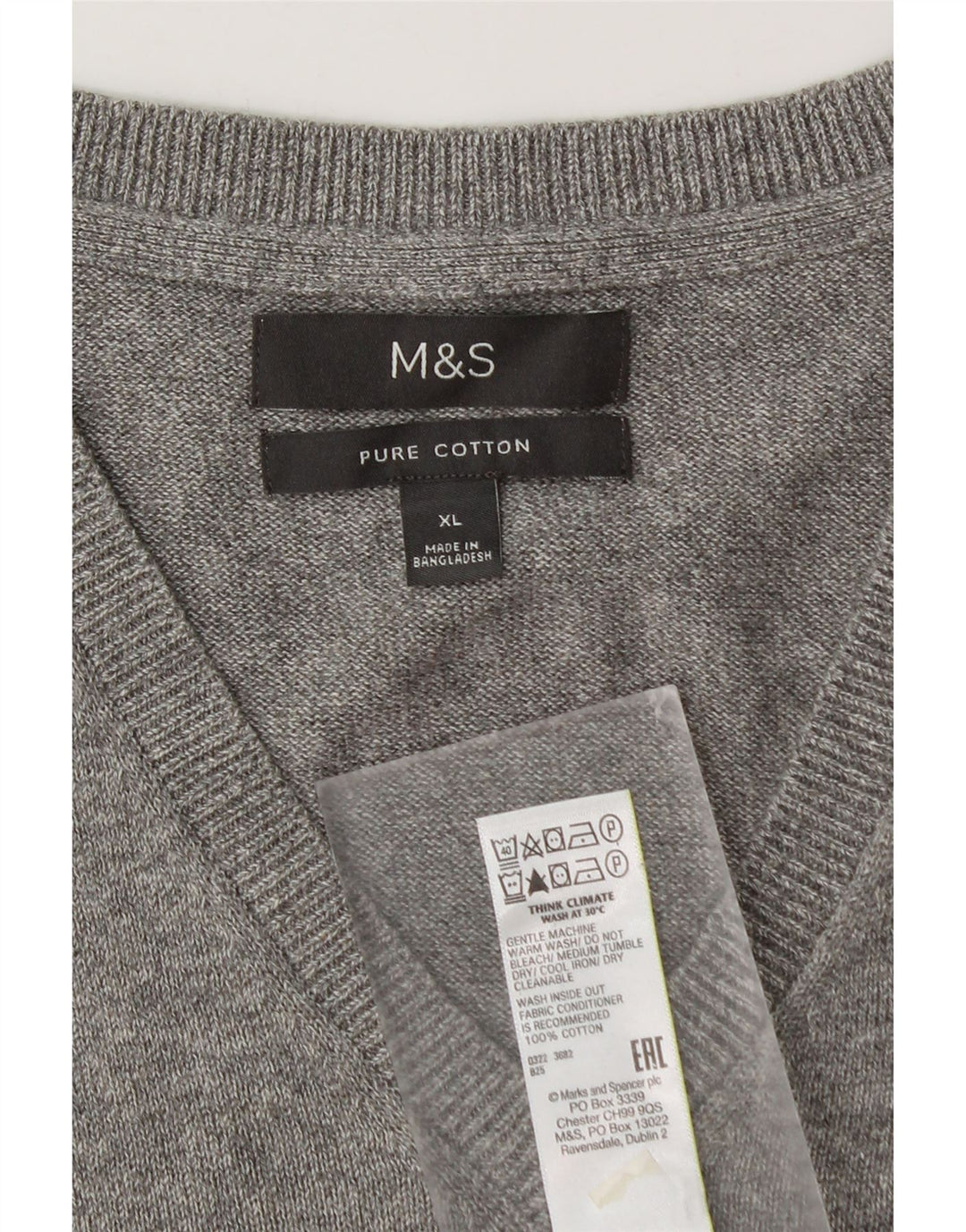 Marks & Spencer Débardeur Gilet Homme XL Gris Coton