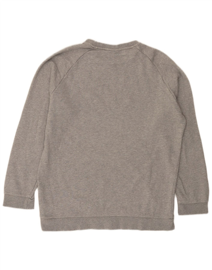 Adidas Sweat-shirt pour homme en coton moucheté Gris Large