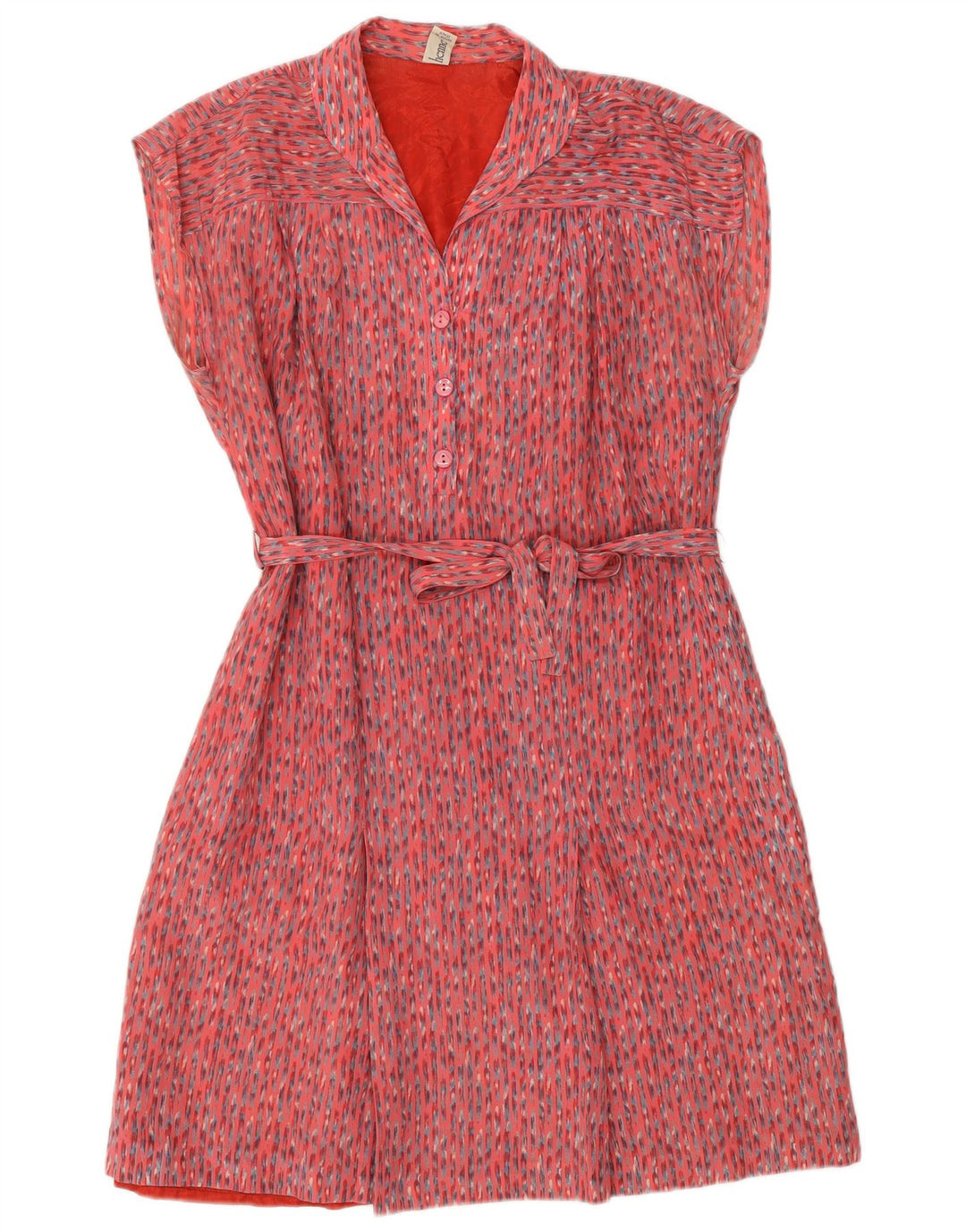 Hennes Robe basique sans manches pour femme UK 44 Rose moyen rayé