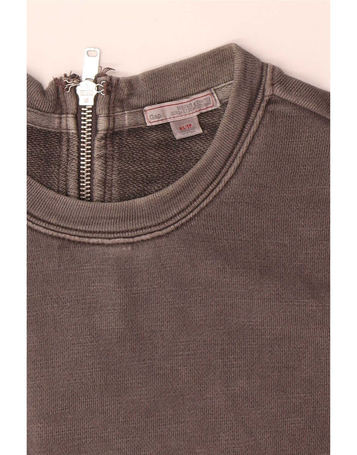 Gap Robe basique à manches longues pour femme UK 6 XS Gris Coton
