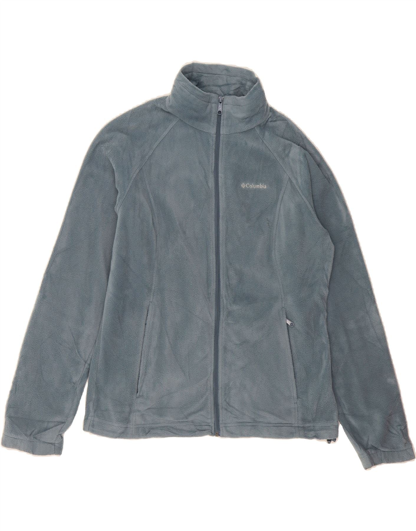 COLUMBIA Mens Fleece Jacket UK 40 Large Blue Polyester Vintage Columbia and Second-Hand Columbia from Messina Hembry 