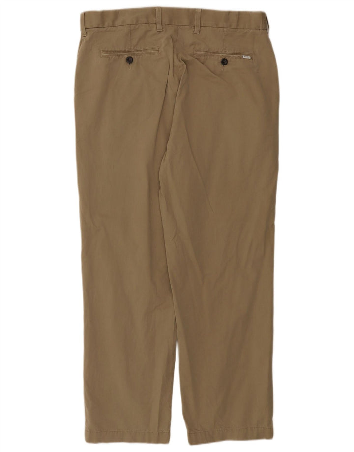 Marks & Spencer Pantalon Chino Regular Homme W34 L29 Kaki Coton