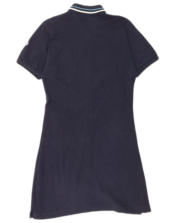Champion Robe chemise à manches courtes pour femme UK 14 Bleu marine moyen en coton