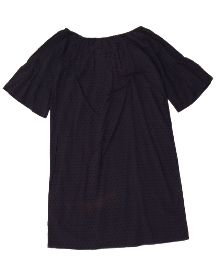Crew Clothing Robe droite pour femme UK 12 Bleu marine moyen à pois