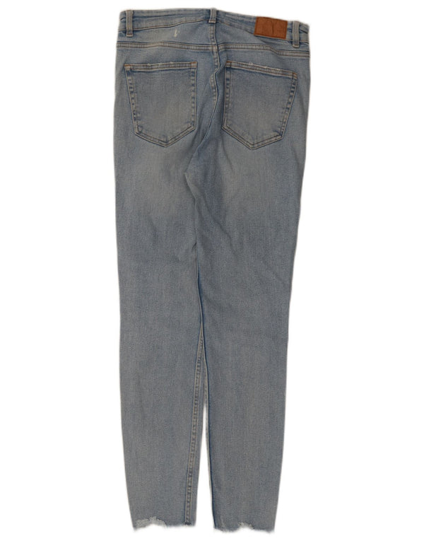 Zara Jean skinny effet vieilli pour femme EU 40 Medium W30 L27 Bleu