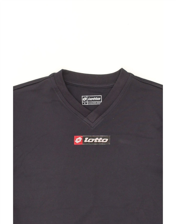LOTTO Boys Graphic Top Long Sleeve 6-7 Years Medium  Navy Blue Vintage Lotto and Second-Hand Lotto from Messina Hembry 