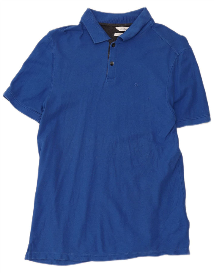 Calvin Klein Polo Homme XS Bleu Coton