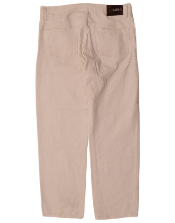 Charro Mens Straight Jeans W38 L30 White Cotton