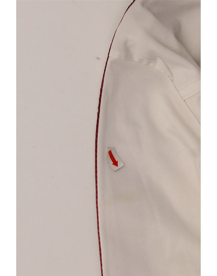 Champion Veste de survêtement graphique pour femme UK 10 Small Blanc Polyester