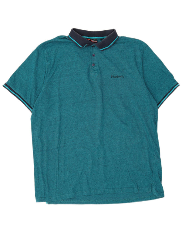 Pierre Cardin Polo coupe classique pour homme 3XL en coton color block bleu