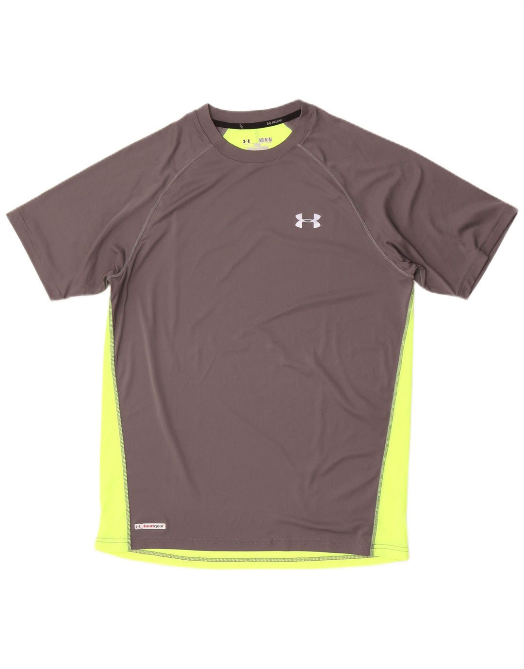 Under Armour Tee-Shirt Heat Gear Homme Gris Moyen Colourblock