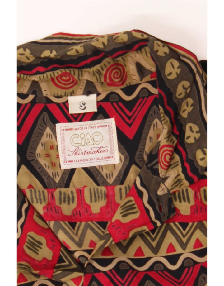Ciao Chemise à Manches Courtes Homme Petit Patchwork Multicolore