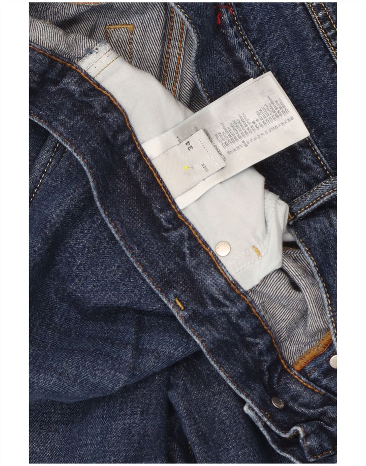 Diesel Jean Droit Homme W34 L28 Bleu Coton