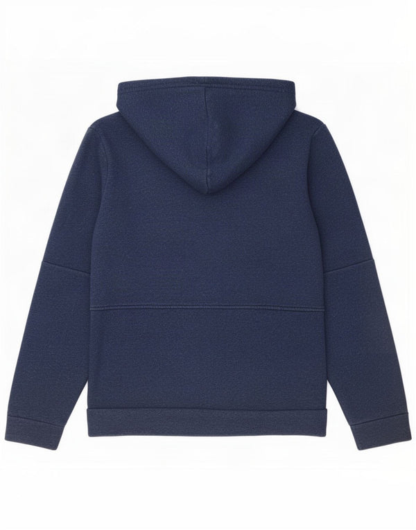 Adidas Pull à capuche zippé pour homme en coton bleu marine moyen