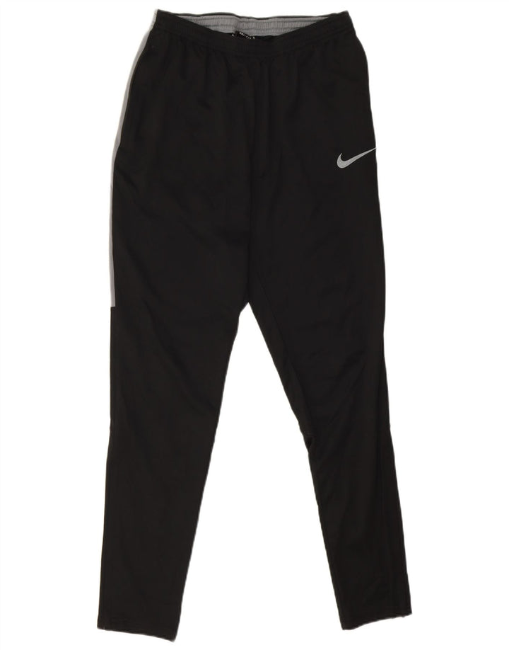 Nike Pantalon de survêtement Dri Fit pour homme Taille S en polyester color block noir