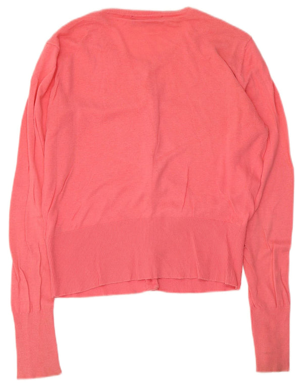 Oasis Cardigan pour femme UK 10 Petit coton rose