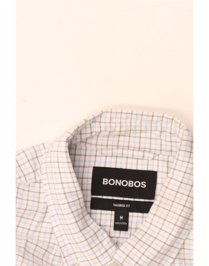 BONOBOS Chemise Ajustée Homme Vichy Blanc Moyen