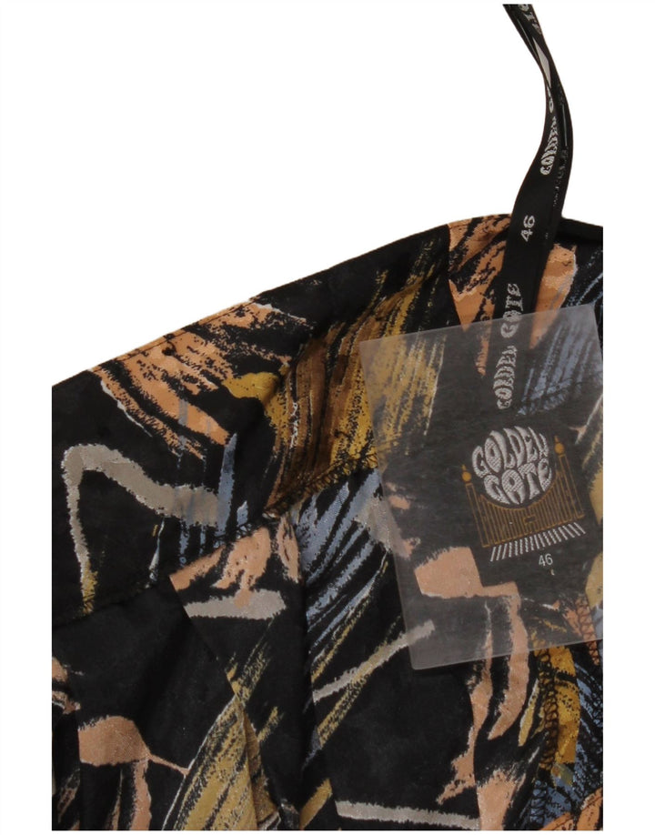 GOLDEN GATE Pantalon court taille haute pour femme EU 46 XL W34 L20 Noir