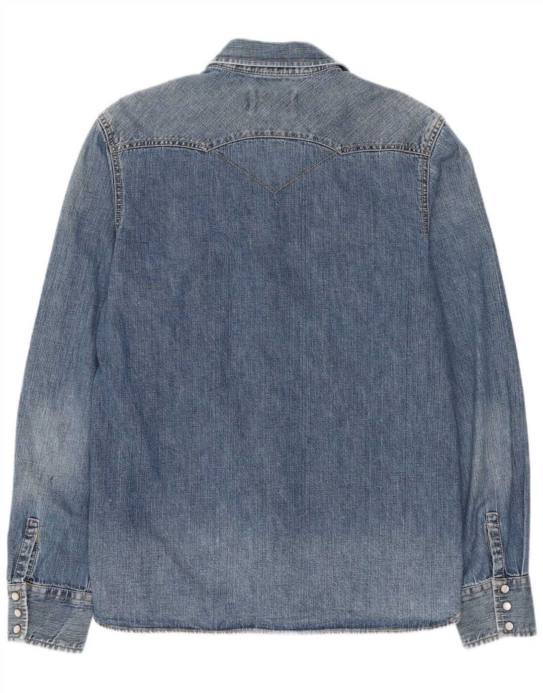 Levi's Chemise en Jean Western Homme Bleu Moyen Coton