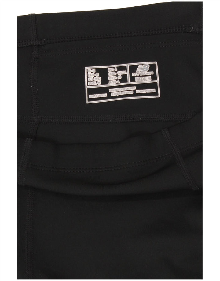 New Balance Leggings Femme UK 14 Polyester Colorblock Noir Moyen