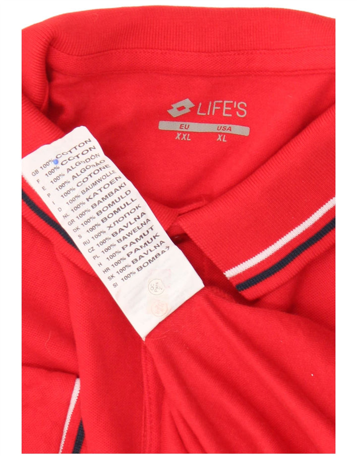 Lotto Polo Homme 2XL Rouge Coton