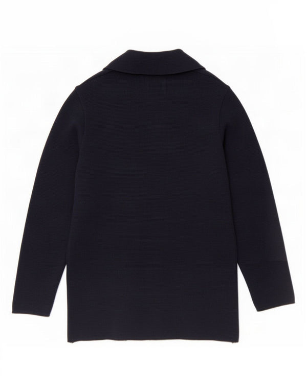 Carrera Homme Cardigan Double Boutonnage Laine Vierge Bleu Marine Moyen