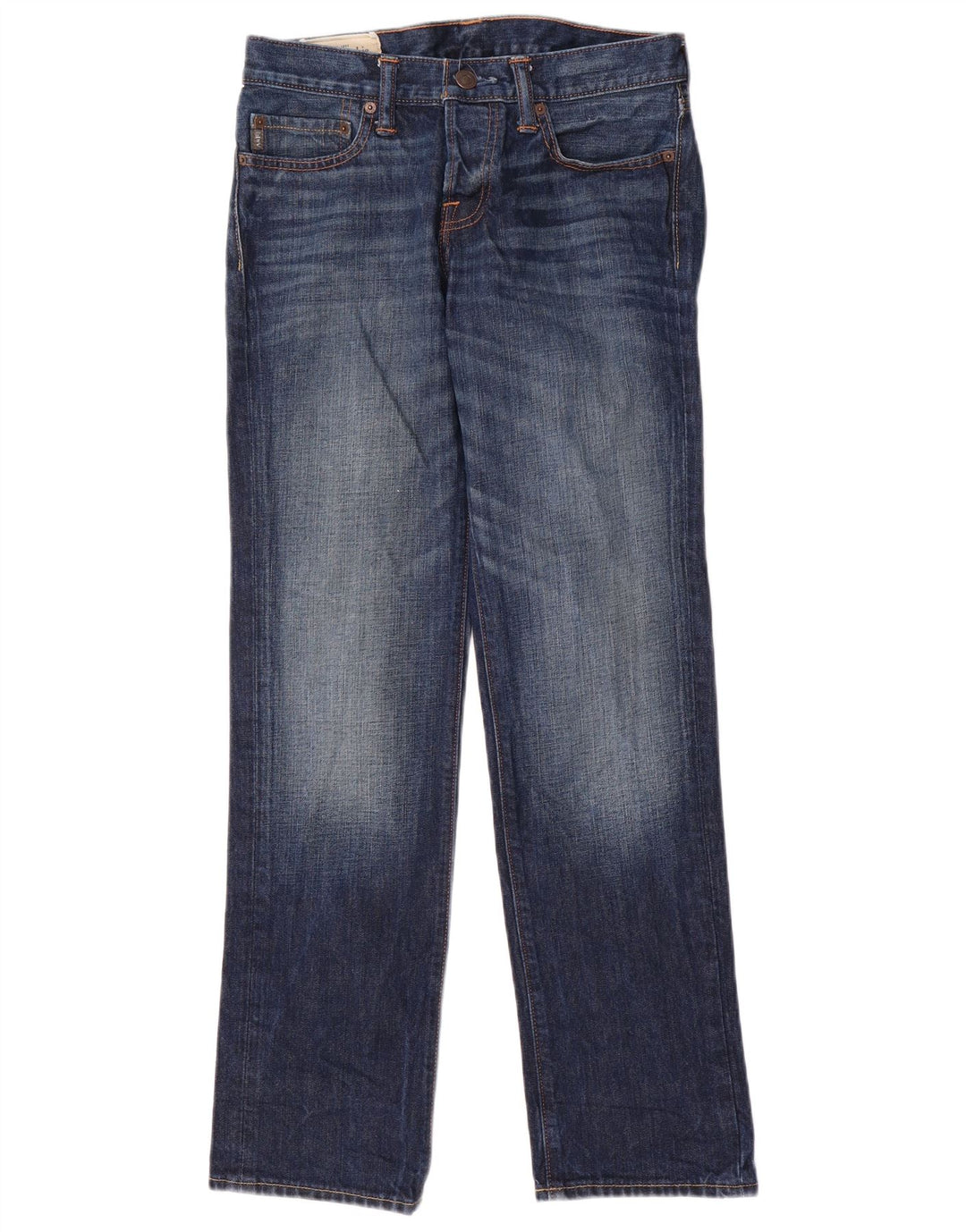 ABERCROMBIE & FITCH Jean droit homme W29 L30 bleu coton