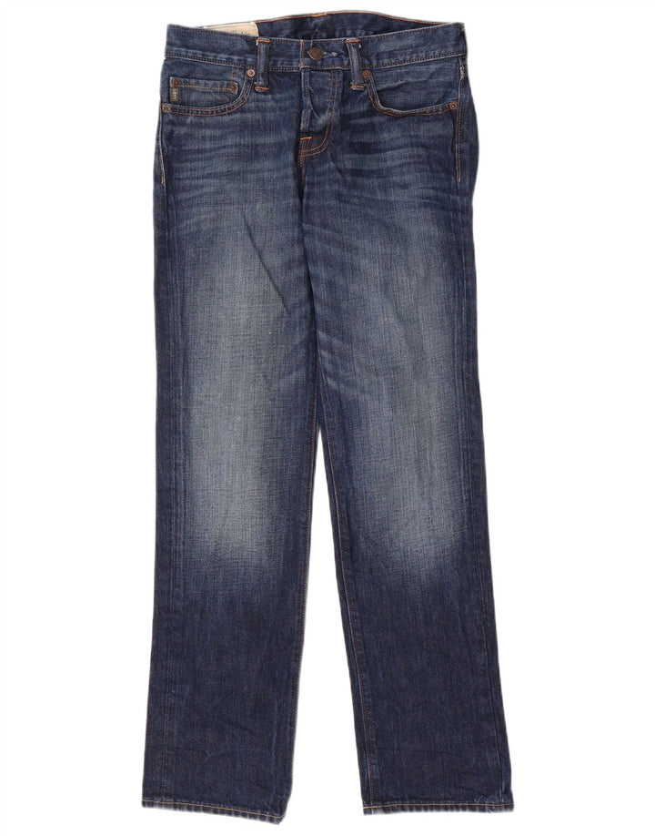 ABERCROMBIE & FITCH Jean droit homme W29 L30 bleu coton