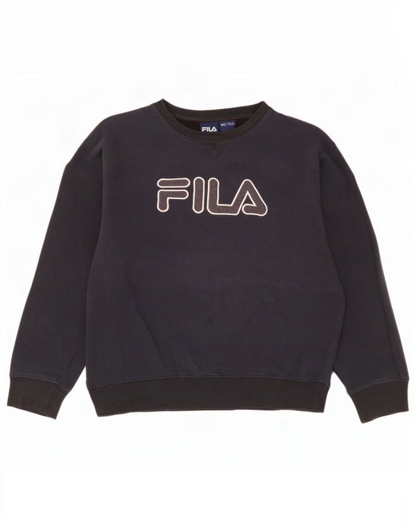 Fila Sweat-shirt graphique pour homme en coton bleu marine 2XL
