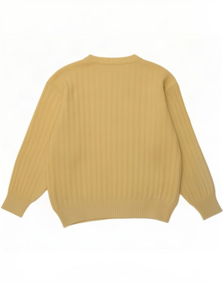 Canda Pull col rond pour homme jaune moyen