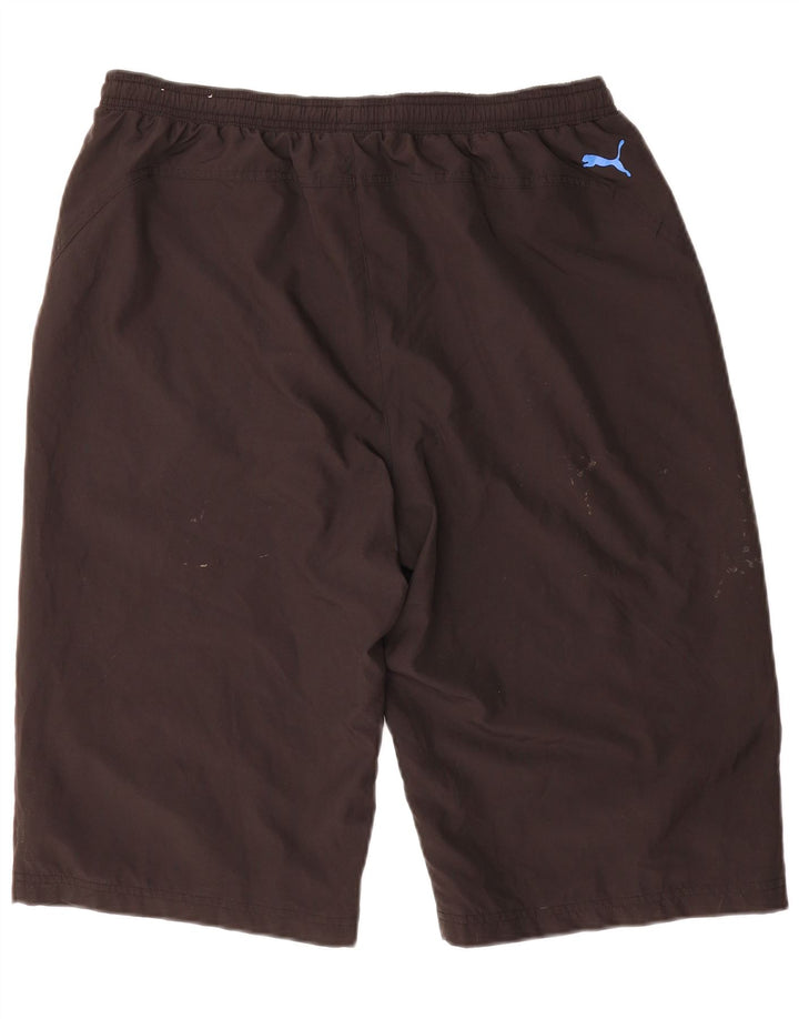 PUMA Mens Bermuda Sport Shorts Large  Black Polyester