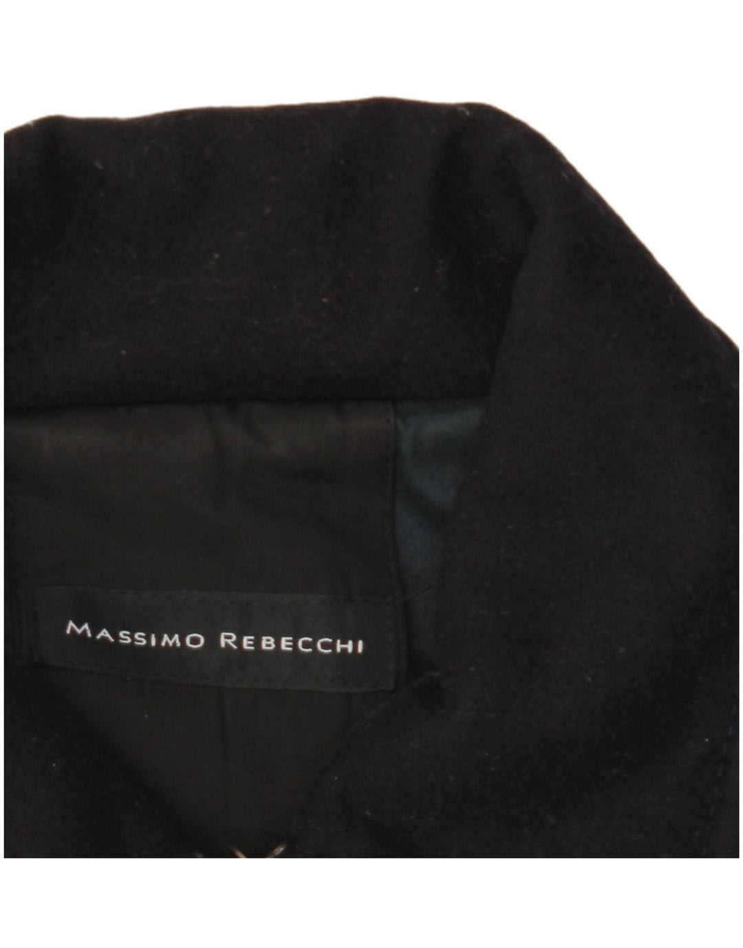 Massimo Rebecchi Caban Femme IT 44 Laine Bleu Marine Moyen