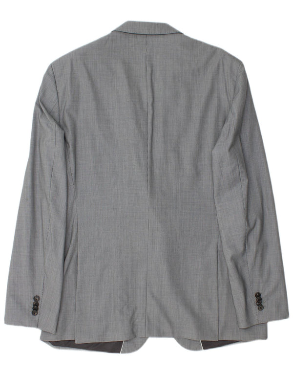 Hugo Boss Veste blazer à 2 boutons pour homme EU 54 2XL Gris pied-de-poule Viscose