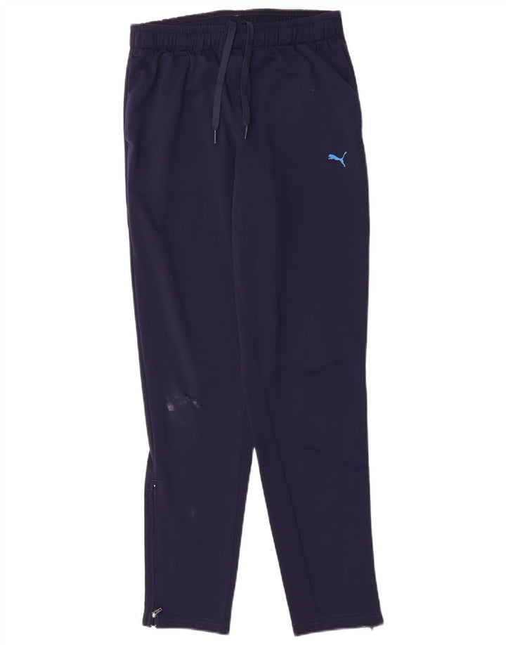Puma Pantalon de Survêtement Garçon 13-14 ans Bleu Marine Polyester