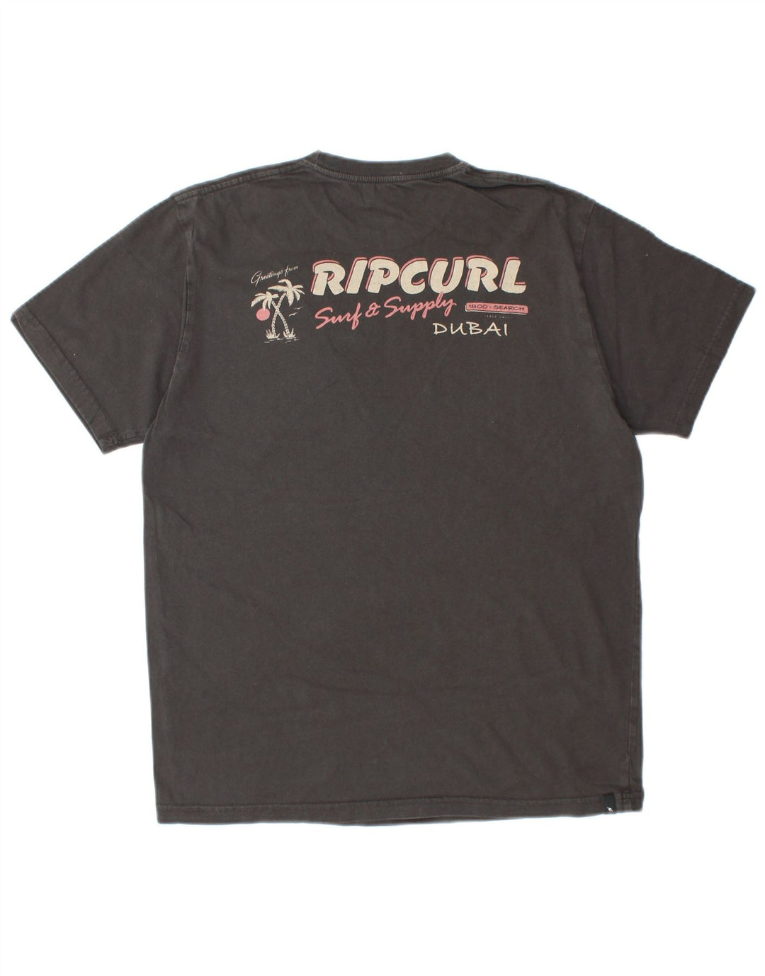 RIP CURL T-shirt graphique coupe standard pour hommes, petit gris