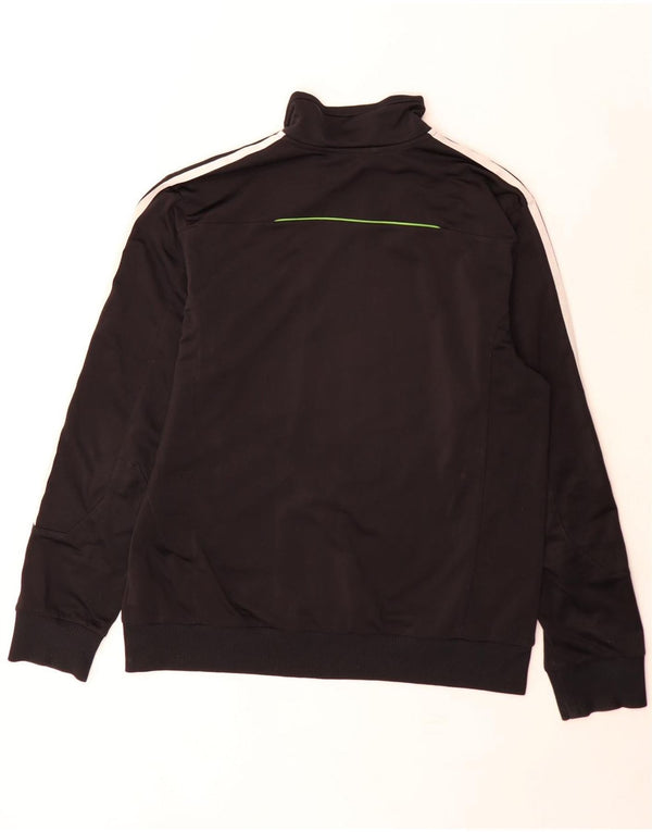 Adidas Veste de survêtement pour homme UK 42/44 Large Noir Colourblock Polyester