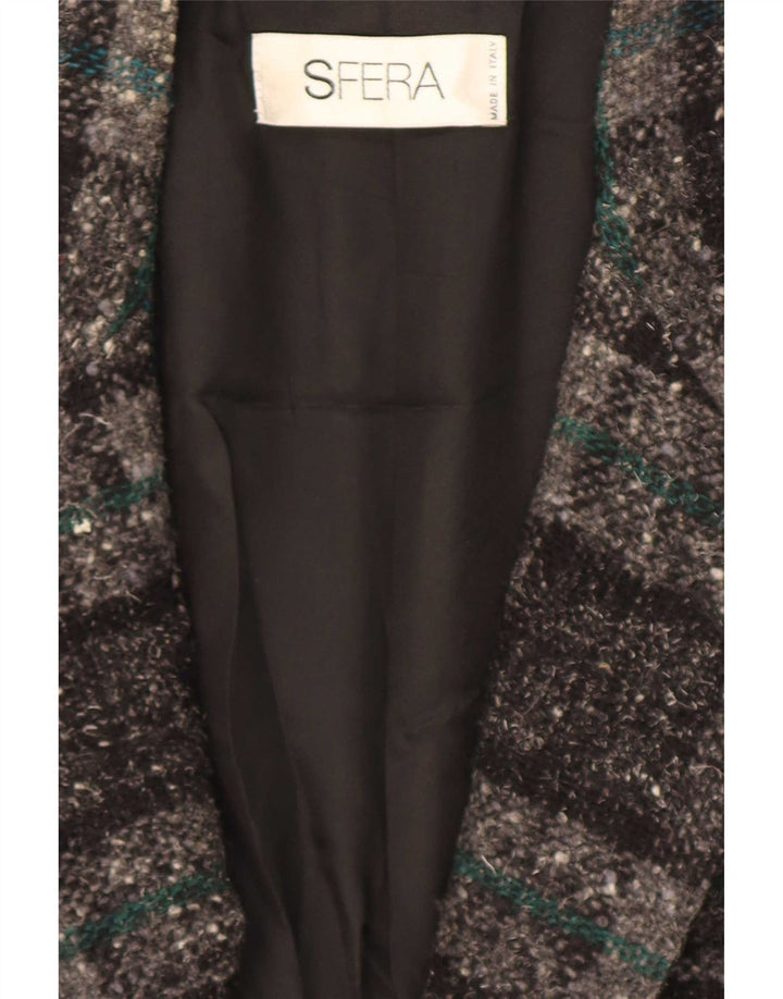 Sfera Veste Blazer 2 Boutons Homme IT 50 Grand Gris Carreaux Laine Classique