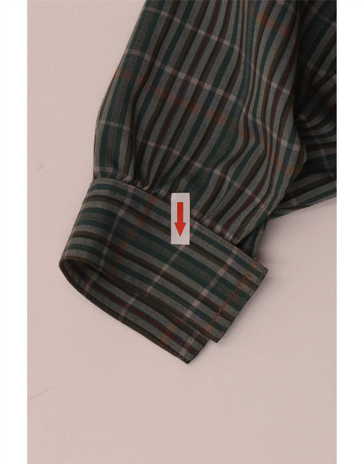Michael Jacobs Surchemise pour femme UK 10 Petit vert à carreaux Polyester