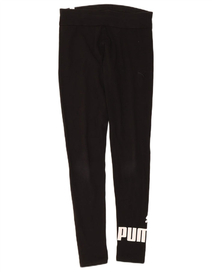 Puma Leggings graphiques pour femmes UK 12 coton noir moyen
