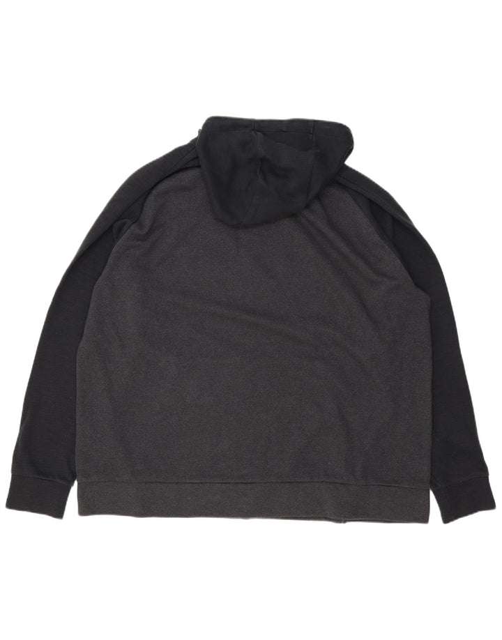NIKE Pull à capuche pour homme 2XL en coton color block gris